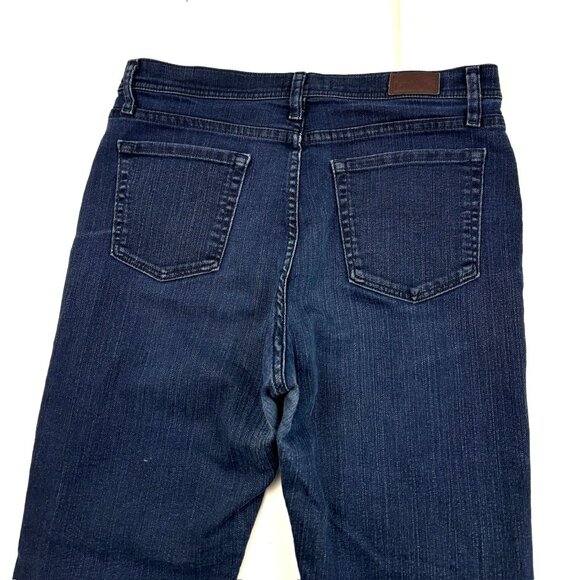 Lee Classic Fit Straight Leg At the Waist Women's size 12P Dark Blue Denim jeans - Picture 4 of 4